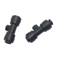 Adaptateur de système d'irrigation de jardin de 1/4 pouce, buse de brumisation, raccord rapide à verrouillage par glissement, raccords en T, joint de tube d'eau