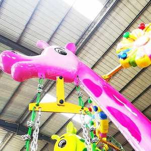 Zürafa uçan sandalye Funfair eğlence sürmek çocuklar için kapalı/açık karnaval fiberglas ve çelik - Product Image 6