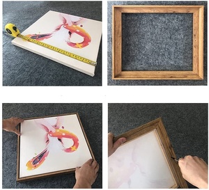 สี่สี A0 A1 A2 A3 A4 11X14ผ้าใบที่กำหนดเองภาพวาดกรอบ DIY ลอยกรอบพลาสติกสำหรับผนัง - Product Image 3