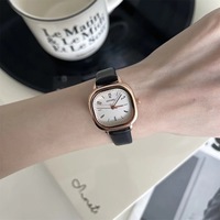 Montre de luxe pour homme, étanche 30M, verre luminescent, bracelet en cuir 14mm, boîtier en acrylique, fermoir papillon, quartz, style business
