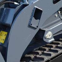 Mini-chargeuse compacte sur chenilles diesel pour travaux agricoles et de construction