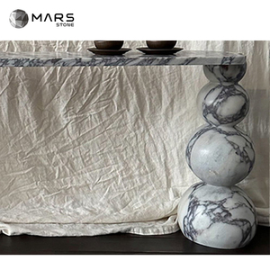 Blanco y Negro Venta al por mayor Turquía Calacatta para el hogar Precio Cocina Bar Beige Consola Mesa Diseño moderno Hotel Mármol blanco - Product Image 4