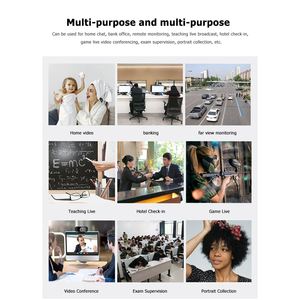 Cámara web HD 1080P Video <span class=keywords><strong>Chat</strong></span> PC Computadora portátil Clase en línea interna Reuniones Video llamada Cámara Web con micrófono MIC - Product Image 6