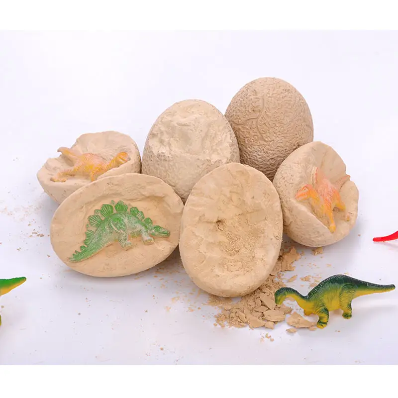 G8605 Jeu de jouets éducatifs populaires monde jurassique creuser dinosaure 12pcs dino eggs dig kit