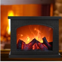 Linternas LED Decorativas Portátiles sin Llama, Luz de Chimenea con Efecto de Llama de Simulación LED, Interruptor Táctil para Decoración Navideña