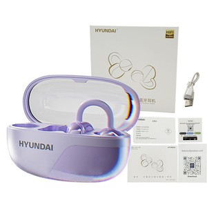 Casque Bluetooth sans fil intelligent Hyundai X01 avec puce 5.4, commande vocale, longue autonomie de la batterie, étanche IPX5 - Product Image 3