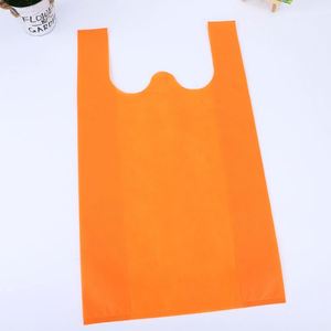 Bolsa de Tela Ecológica Biodegradable para Camisetas, con Asa Larga, Color y Logotipo Personalizados, Reciclable, Impresa con Serigrafía, para Compras - Product Image 4