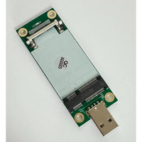 Adaptateur Mini Pcie vers USB 2.0 WWAN avec emplacement pour carte SIM/UIM pour module 4G