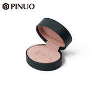 Boîte à bijoux ronde de luxe PINUO en cuir PU vert foncé avec doublure en microfibre rose pour bagues, idéale pour mariage, fiançailles, anniversaire