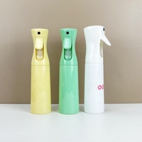 Bouteille de pulvérisation capillaire continue personnalisée 200ml 500ml, flacon pompe en plastique PET avec impression sérigraphiée pour les soins capillaires