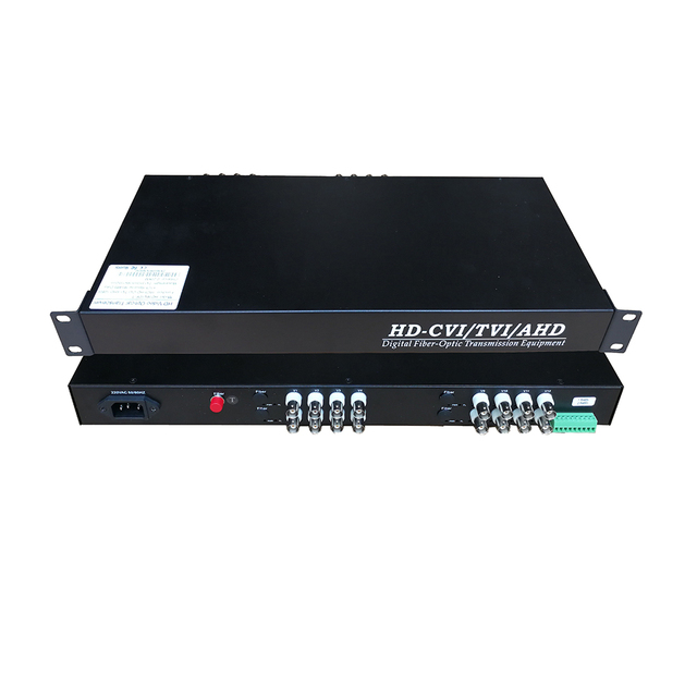1080P HD CVI TVI AHD to Fiber Optical Video Converter with RS485 Optical Transceiver for Ahd Camera Multiplexer