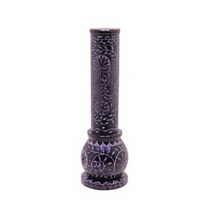 Lujoso quemador de incienso tallado de esteatita de diseño transparente de Showpiece Natural y soporte de palo para decoración del hogar decoraciones de regalo - Product Image 1