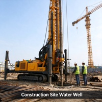 Foreuse rotative sur chenilles hydraulique pour puits d'eau de 330 m