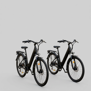 Bicicleta Eléctrica Económica de 250W y 28 Pulgadas con Marco de Aleación de Aluminio para Adultos, Motor Trasero sin Escobillas de 7 Velocidades, Batería de Litio de 36V 10.5AH, Doble Freno de Disco, para Ciudad - Product Image 1