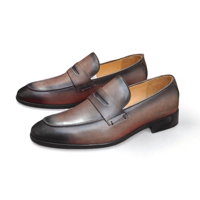 Mocassins pour hommes en cuir véritable de qualité supérieure, chaussures de mariage en cuir de vachette, chaussures Oxford de luxe pour hommes