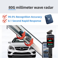 Radar Anti-tabrakan Grosir Sensor Gelombang 80mm Tahan Air Jarak Dapat Disesuaikan Mudah Dipasang Cocok untuk Gerbang Tempat Parkir