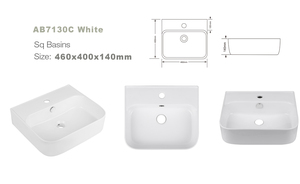 <span class=keywords><strong>Lavabo</strong></span> de pared Chaozhou 2026 en oferta, color blanco mate, precio económico, <span class=keywords><strong>lavabo</strong></span> artístico para baño - Product Image 4