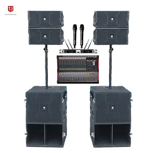 Hot Selling Powered Speaker Active Concert Stage Professional Audio Single 10 Inch Speaker Ce Wood Outdoor Speaker Modern Sono