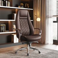 Fauteuils de bureau de direction pivotants ergonomiques modernes à dossier haut en cuir PU FURICCO