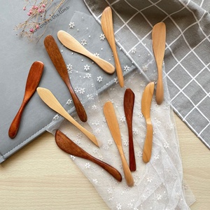 도매 사용자 정의 나무 버터 칼 얼굴 숟가락 조미료 칼 땅콩 버터 스프레더 샌드위치 크림 스프레더 선물 - Product Image 4