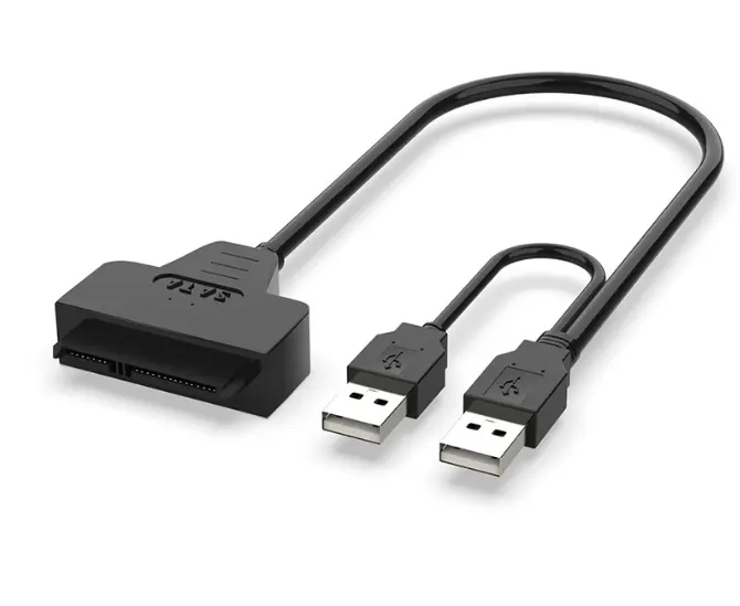 7 + 15 पिन 22Pin USB2.0 करने के लिए sata 2.5 इंच HDD हार्ड डिस्क ड्राइव डाटा अनुकूलक केबल के लिए