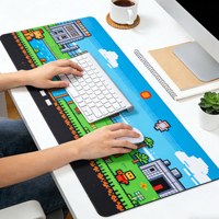 Tapis de souris personnalisé TTX en caoutchouc pour le gaming avec surface en tissu imperméable, bords ultra-cousus, tapis de souris pour e-sport