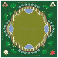 Tapis de mahjong antidérapant AvaAcrylic |   Housse de table de mahjong insonorisée anti-bruit, élégante et dessinée à la main pour le jeu de mahjong