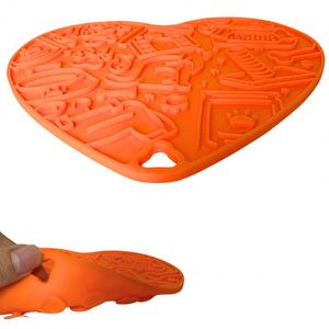 Heart Shape Lick Pet Food Slow Feeding Plate for <b>Dogs</b> Cats Anti Slip Treat <b>Mat</b> Durable Dishwasher Safe Pad <b>Bowl</b> - Product Image 4