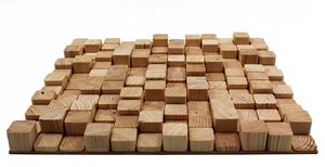 Sần sùi nghệ thuật trang trí tường bằng gỗ âm thanh khuếch tán gỗ âm thanh 2D qrd bảng tường nghệ thuật bằng gỗ - Product Image 3