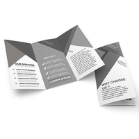 Brochure tri-pliante personnalisée A4, impression couleur, dépliant d'entreprise pour la promotion de l'entreprise