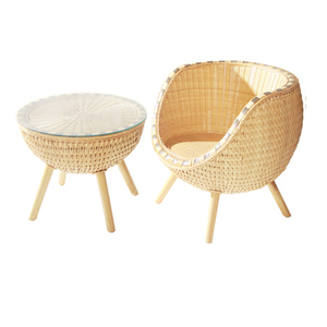 Moderne Custom Franse Rotan Bistro Stoel Set Buiten Eetmeubilair Met Pe Rotan Textiel Voor Tuin Café