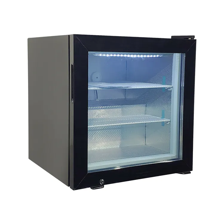 Meisda SD55 55L Congelador vertical de aço inoxidável Equipamento de refrigeração comercial para exibição de sorvete de suco