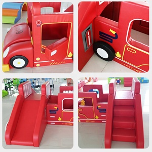 Équipement d'<span class=keywords><strong>escalade</strong></span> intérieur pour enfants d'âge préscolaire de qualité supérieure, vente en gros directe d'usine, forme de camion de pompiers, aire de jeux intérieure souple - Product Image 4