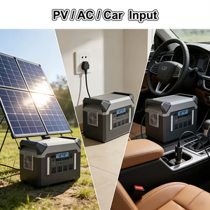 Station d'alimentation portable 2000W avec générateur solaire écologique, alimentation par batterie au lithium pour la maison, le camping en plein air - Product Image 6