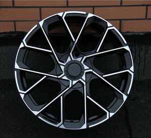 Jante en alliage forgé noir 18*8 PCD112mm ET 35mm, design multi-rayons, compatible E46 E92 F30 pour <span class=keywords><strong>Golf</strong></span>, ajustement universel - Product Image 1