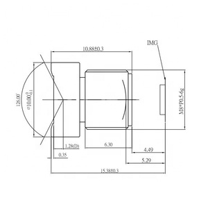 <strong>Lenses</strong> Support <strong>Customized</strong> Design 1/2.9 Inch 100 Degrees Module <strong>Lens</strong> M8 Mount Sport <strong>Lens</strong> for Smart Home Board <strong>Camera</strong> Module - Product Image 3