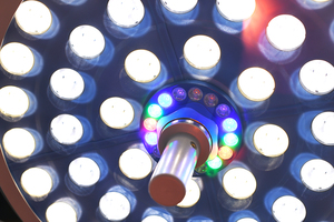 Đa Màu sắc E700/500 Led shadowless Đèn đôi đầu trần LED phẫu thuật ánh sáng phòng điều hành đèn với máy ảnh - Product Image 4