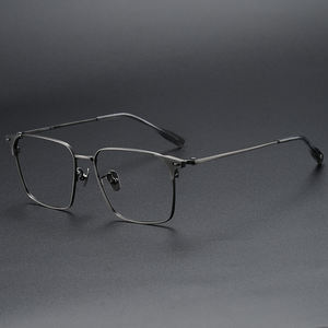 81006 Glasses <strong>Frame</strong> Pure <strong>Titanium</strong> Glasses <strong>Frame</strong> Men Retro Glasses Ultra Light - Product Image 2
