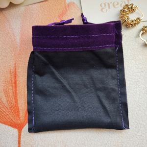 Hot Sale Velvet Drawstring <b>Bag</b> for Packing Dark Purple <b>Mini</b> Gift <b>Bag</b> Jewelry <b>Bag</b> Necklace Earring Storage - Product Image 6