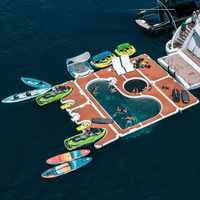 Plateforme flottante gonflable géante en EVA Drop Stitch pour jet-skis, piscines et yachts – Idéale pour la mer et l'océan