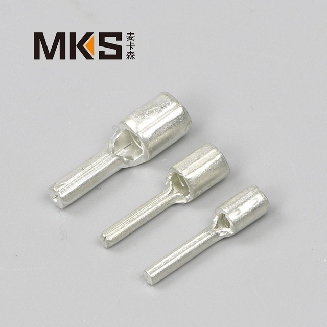 PTN  Pin Terminals Pin Type 1.25 2 5.5 Inserting  Ferrules Tin Plated Cable Lugs Non-insulated AWG 16-14 Crimp Cable Terminals