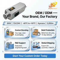 OkyRie AS50-9 5KW Dizel Isıtıcı Alüminyum Gövdeli Sessiz Çalışma %20 Gürültü Azaltma RV Arazi Aracı için