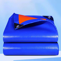Bâche en polyéthylène haute résistance (HDPE) ondulée, bâche agricole bleue et orange, rouleau de bâche personnalisé en PE