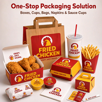 Boîtes d'emballage pour la restauration rapide en carton blanc jetables, biodégradables et recyclables, respectueuses de l'environnement, pour les hamburgers, les frites et le poulet