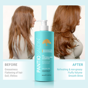 Shampooing et après-shampooing OEM PANTIO à l'huile d'argan, contrôle du sébum, nettoyage en profondeur, pour cheveux secs - Product Image 5