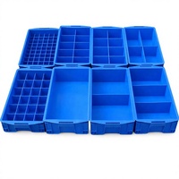 Banc de travail industriel modulaire, station d'assemblage, ensemble de bacs de rangement pour pièces en plastique avec tiroirs et fond en maille