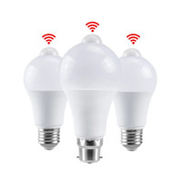 Bombilla LED inteligente de inducción de sonido, Sensor de movimiento infrarrojo PIR, 110V, 220V, E27, B22, 3W, 5W, 7W, 9W, SKD