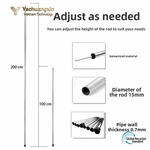 เสาเต็นท์ยืดหดได้ 4 ท่อน รุ่น YCX YCX-4.5 ทำจากไทเทเนียมอัลลอย แข็งแรงทนทาน พกพาสะดวก เหมาะสำหรับตั้งแคมป์กลางแจ้ง - Product Image 5