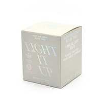 Boîtes de brillant à lèvres en carton blanc pliable avec logo personnalisé emballage cadeau de luxe boîte de papier cosmétique pour les soins de la peau