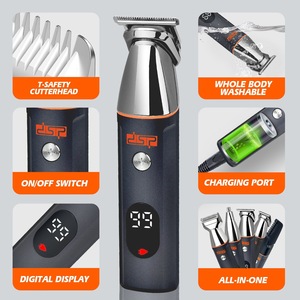 ชุดเครื่องตัดผมไฟฟ้าอเนกประสงค์ 5 in 1 รุ่น Dsp พร้อมหน้าจอ LCD และคุณสมบัติกันน้ำระดับ IPX7 สำหรับการดูแลเส้นผมผู้ชาย - Product Image 4